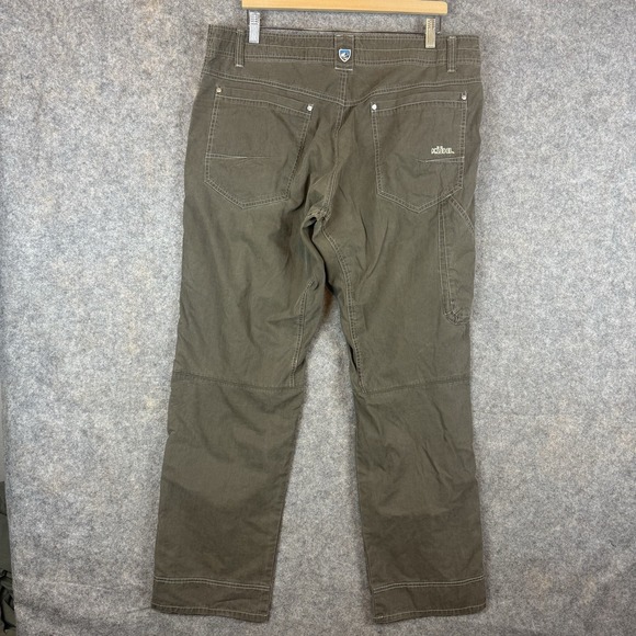 Kuhl Revolvr Pants Mens 38x32 Brown Outdoor Hiking Articulated Nylon Blend - Picture 2 of 11